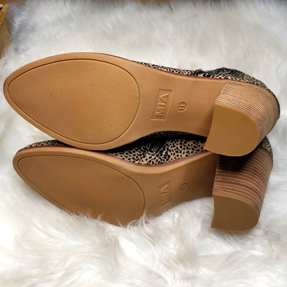 MIA Tracee Bootie 11 leopard print